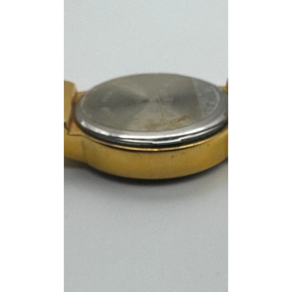 Vintage Joan Rivers Watch Bangle Classics Black Lucite Cuff Gold Tone READ
